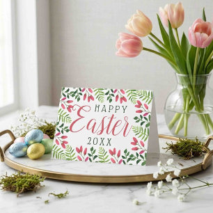 Einfaches Frühjahr Blossom Happy Oaster Feiertagskarte