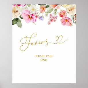Einfaches Frühlingsblumen-Markt-Geschenke-Party-Sc Poster