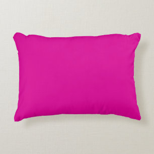 Einfaches Fuchsia-Hot-Pink in Vollton 11x16 Dekokissen