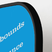 Einfaches futuristisches Paddeldesign mit Regeln Pickleball Schläger (Linke Seite)