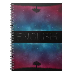 Einfaches Galaxy Betreff-Notebook Notizblock