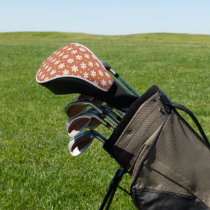 Einfaches Gänseblümchen-Blumenmuster Golf Headcover