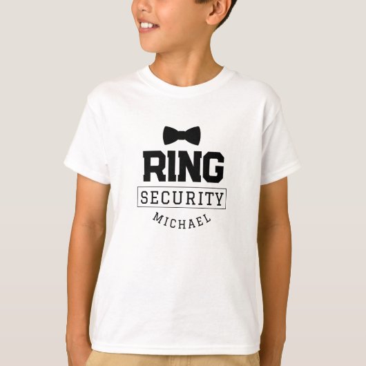 Einfaches Gastgeschenk Hochzeit der Ring-Sicherhei T-Shirt (Vorderseite)