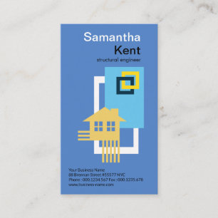 Einfaches Gebäude blockiert Rebar-strukturellen Visitenkarte