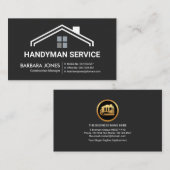 Einfaches Gebäude Rooftop Handyman Builder Visitenkarte (Vorne/Hinten)