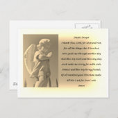 Einfaches Gebet Postkarte (Vorne/Hinten)