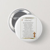 einfaches Gebet St Francis Button (Vorne & Hinten)