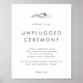 Einfaches Gebirgszeichen Poster (Vorne)