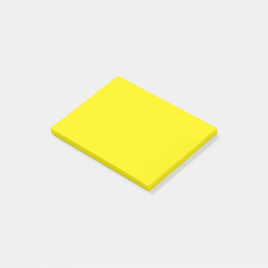 Einfaches Gelb Post-it Klebezettel (angewinkelt)