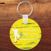 einfaches Gelb Schlüsselanhänger (Vorderseite)