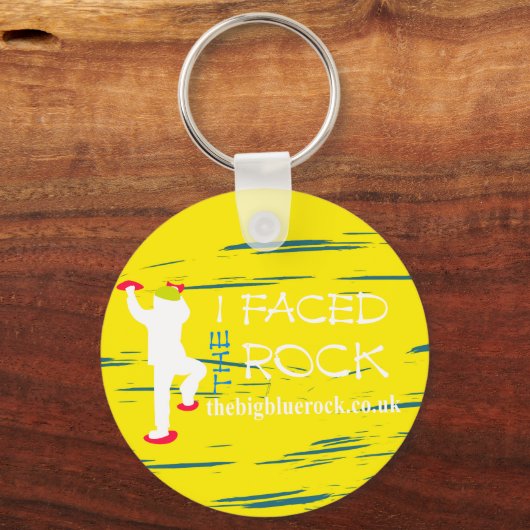 einfaches Gelb Schlüsselanhänger (Vorderseite)