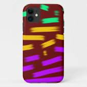 einfaches, gelbblaues Wasserfarbenlogo Case-Mate iPhone Hülle (Rückseite)