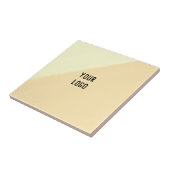 einfaches, gelbblaues Wasserfarbenlogo Fliese (Seite)