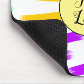 einfaches, gelbblaues Wasserfarbenlogo Mousepad (Ecke)