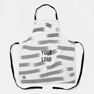 einfaches, gelbblaues Wasserfarbenlogo Schürze