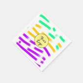 einfaches, gelbblaues Wasserfarbenlogo Serviette (Ecke)