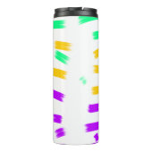 einfaches, gelbblaues Wasserfarbenlogo Thermosbecher (Rückseite)