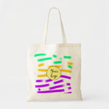 einfaches, gelbblaues Wasserfarbenlogo