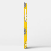 Einfaches gelbes Folklore-Muster Case-Mate iPhone Hülle (Rückseite / Links)