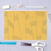 Einfaches, gelbes, modernes abstraktes Grafikdesig Seidenpapier (Handwerk)