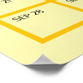 Einfaches Gender-Neutral Due Date Baby Duwer Game Poster (Ecke)