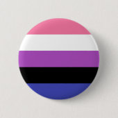 einfaches Genderfluid Button (Vorderseite)