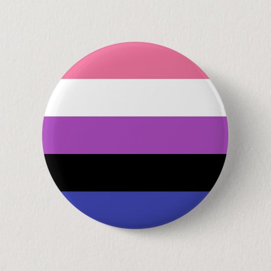 einfaches Genderfluid Button (Vorderseite)