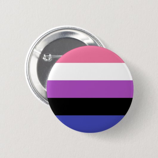 einfaches Genderfluid Button (Vorne & Hinten)