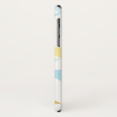 EINFACHES GEOMETRIC-modernes Dreiecksmuster blaues Case-Mate iPhone Hülle (Hinten/Links)