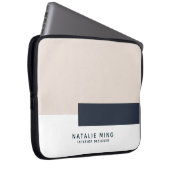 Einfaches geometrisches Design Laptopschutzhülle (Vorne Rechts)