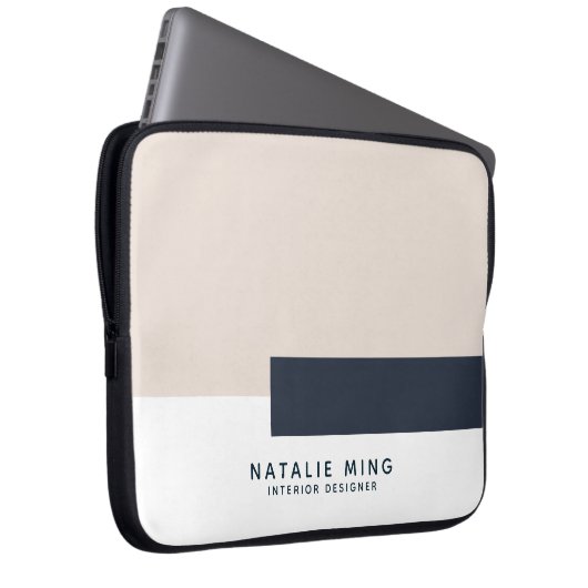 Einfaches geometrisches Design Laptopschutzhülle (Vorne Rechts)