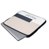 Einfaches geometrisches Design Laptopschutzhülle (Vorne Knopf)