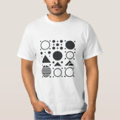 Einfaches geometrisches Design T-Shirt (Vorderseite)