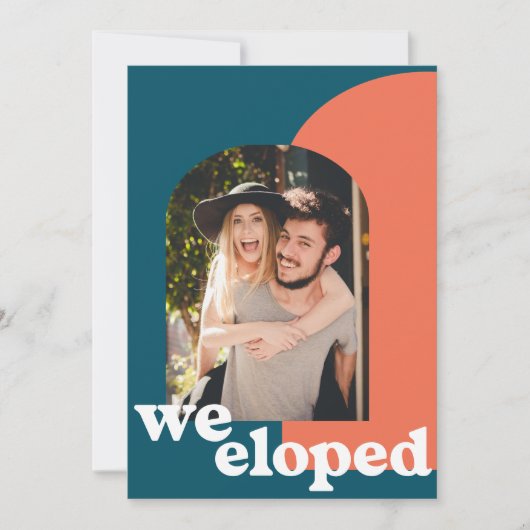 Einfaches geometrisches Foto für Retro Aquamarin W Ankündigung (Vorderseite)