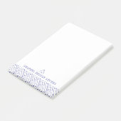 Einfaches geometrisches gemustertes Design Post-it Klebezettel (angewinkelt)