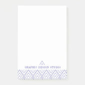 Einfaches geometrisches gemustertes Design Post-it Klebezettel (Vorderseite)