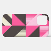 Einfaches geometrisches Kunstwerk mit bearbeitbare Case-Mate iPhone Hülle (Rückseite (Horizontal))