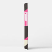 Einfaches geometrisches Kunstwerk mit bearbeitbare Case-Mate iPhone Hülle (Rückseite / Rechts)