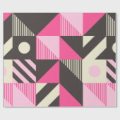 Einfaches geometrisches Kunstwerk mit bearbeitbare Geschenkpapier (Flach)