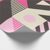 Einfaches geometrisches Kunstwerk mit bearbeitbare Geschenkpapier (Ecke)