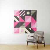 Einfaches geometrisches Kunstwerk mit bearbeitbare Wandteppich (Beispiel (Horizontal))