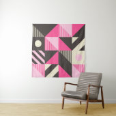 Einfaches geometrisches Kunstwerk mit bearbeitbare Wandteppich (Beispiel)