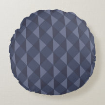 Einfaches geometrisches Muster Rundkissen 