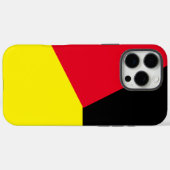 Einfaches geometrisches rot-gelbes Farbblock auf s Case-Mate iPhone Hülle (Rückseite (Horizontal))