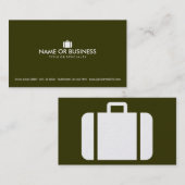 einfaches Gepäck Visitenkarte (Vorne/Hinten)
