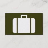 einfaches Gepäck Visitenkarte (Rückseite)