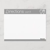 Einfaches, gerötetes Graurezept Postkarte (Rückseite)