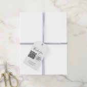 Einfaches Geschäft-Logo und QR-Code Danke Geschenkanhänger (Mit Garn)