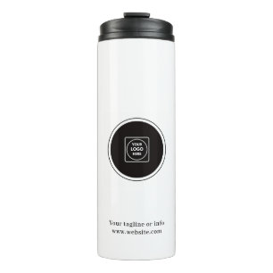 Einfaches Geschäftslogo, individuelle Werbevermark Thermosbecher