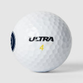 Einfaches Geschäftslogo Minimalistisch Golfball (Logo)